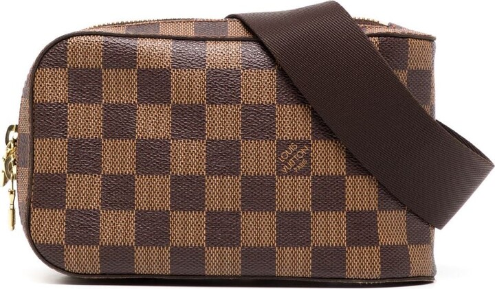 Louis Vuitton 2008 Pre-owned Damier Ebene Geronimos Crossbody Bag - Brown