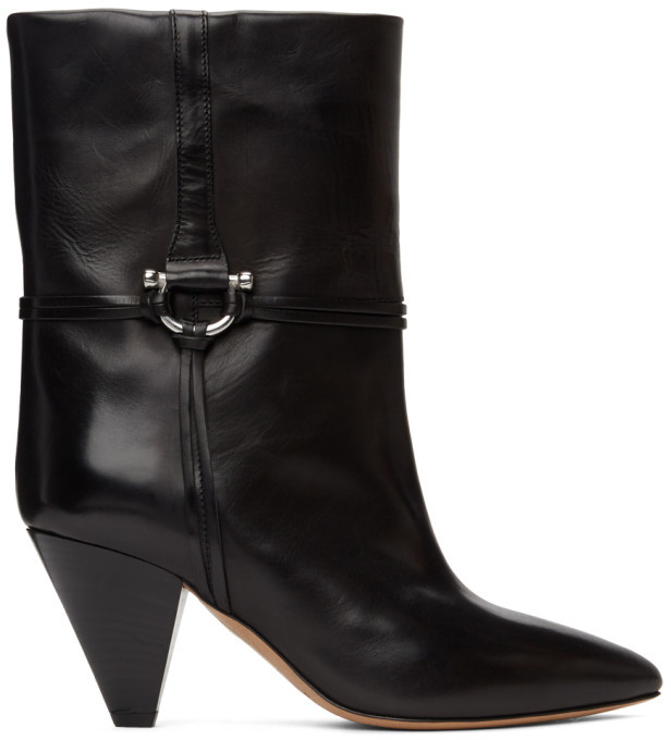 isabel marant danstee leather ankle boots
