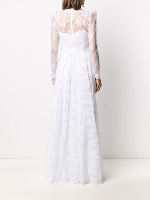 Christopher Kane Crystal-Embellished Lace Gown