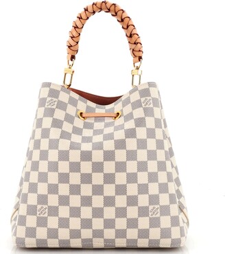 Louis Vuitton, Bags, Louis Vuitton Braided Handle Neonoe Handbag Damier  Mm White