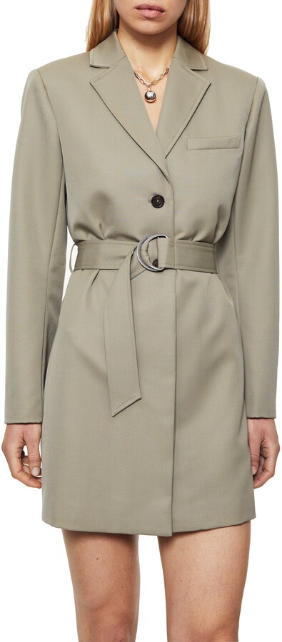 Anine Bing Campbell Long Sleeve Trench Minidress - ShopStyle Coats