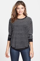 Thumbnail for your product : Gibson Burnout Stripe Crewneck Top