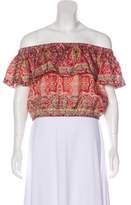 Thumbnail for your product : Calypso Silk Off-The-Shoulder Top