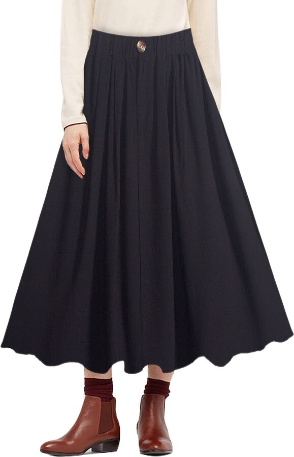 flared skirt with pockets