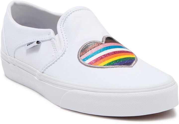 Vans Asher Rainbow Heart Sneaker - ShopStyle