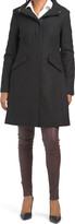 Thumbnail for your product : Cole Haan Wool Blend Basket Weave Zip Up Coat