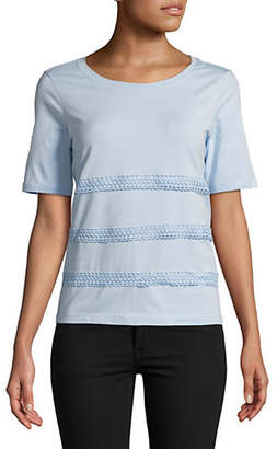 Lord & Taylor Petite Relaxed Drapey Tee