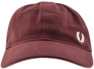 Fred Perry Pique Constructed Baseball Cap Burgundy