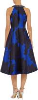 Thumbnail for your product : Adrianna Papell Printed fit and flare dress with embellished neck