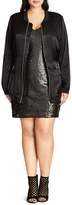 Thumbnail for your product : City Chic Silky Biker Jacket