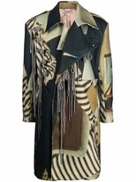 Thumbnail for your product : Charles Jeffrey Loverboy Photographic-Print Fringed Coat