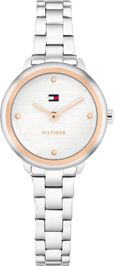 Tommy Hilfiger Women's Quartz Silver Tone Stainless Steel Bracelet Watch, 26mm
