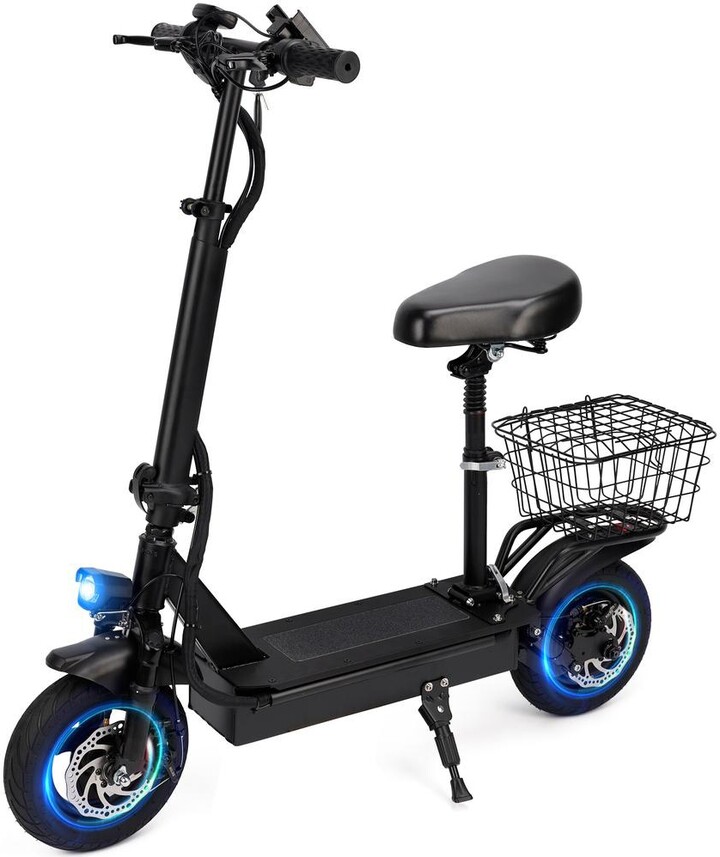 Artudatech 10 inch Adult Foldable Electric Scooter with Dual Brakes & Auto Power-Off 48V Motor for 20MPH & 25-Mile Range