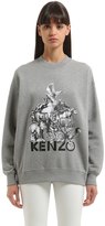 Kenzo Sweat-Shirt En Coton Léger Imprimé