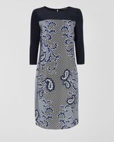Thumbnail for your product : Jaeger Paisley Silk Dress