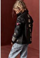 Thumbnail for your product : Scotch & Soda Patched Leather Biker Jacket