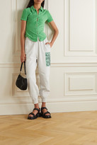 Thumbnail for your product : McQ True Appliqued Cotton-jersey Track Pants - White