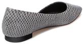 Thumbnail for your product : Alice + Olivia Lorna River Snake Embossed Leather D'Orsay Flat