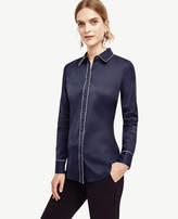 Thumbnail for your product : Ann Taylor Tipped Perfect Shirt