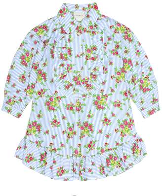 Gucci Kids Floral cotton poplin dress