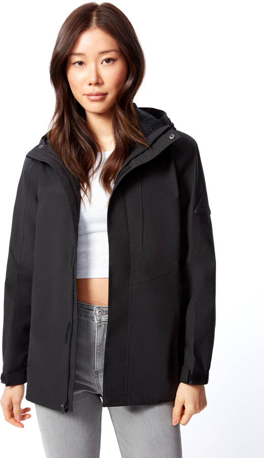 Alpine North Tahsis Women's Waterproof Rain Jacket Black