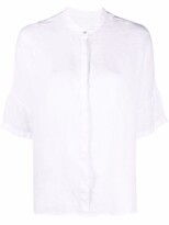 Thumbnail for your product : 120% Lino Collarless Linen Shirt