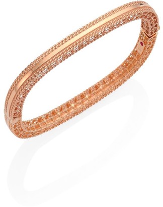 Roberto Coin Princess 18K Rose Gold Bangle Bracelet