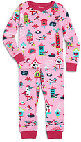 Thumbnail for your product : Hatley Toddler's & Little Girl's Birdhouse Print Knit Pajamas