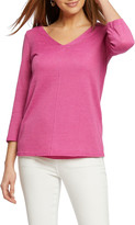 Thumbnail for your product : Nic+Zoe Make A Bow V-Neck 3/4-Sleeve Top