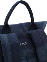 Thumbnail for your product : A.P.C. checked backpack
