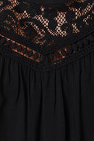 Thumbnail for your product : Ya Laced But Not Least Black Lace Top
