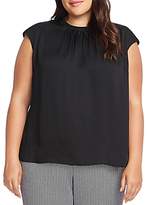 Thumbnail for your product : Vince Camuto Plus Cap-Sleeve Shirred Top