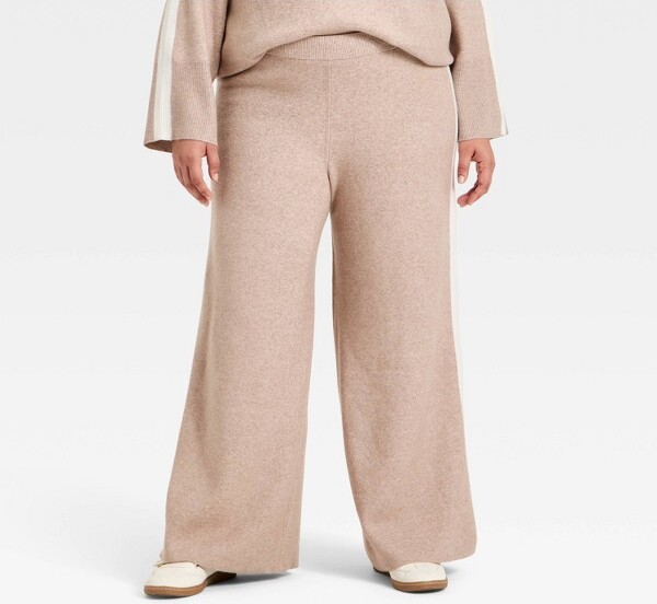 Ava & Viv Women'sHigh-RiseWideLegPants-Ava&Viv™Taupe4X