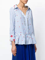 Thumbnail for your product : Alice + Olivia embroidered peplum shirt