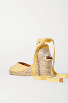 Thumbnail for your product : Castaner Net Sustain Carina 60 Canvas Wedge Espadrilles - Yellow