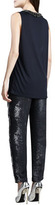 Thumbnail for your product : Haute Hippie Beaded-Neck Sleeveless Top
