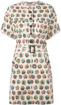 Burberry - robe-chemise imprimée - women - coton/Spandex/Elasthanne/Acétate/Cupro - 12