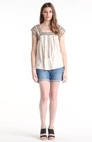 Thumbnail for your product : Lucky Brand Embroidered Jersey Top