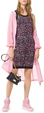 michael kors floral sequin dress