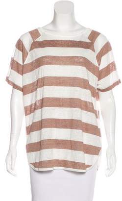 Frame Denim Striped Linen T-Shirt w/ Tags
