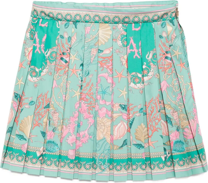 Graphic-Print Skirt