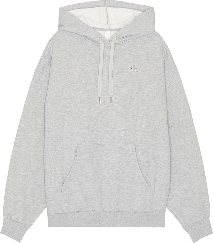 Alo Accolade Hoodie in Light Grey ShopStyle