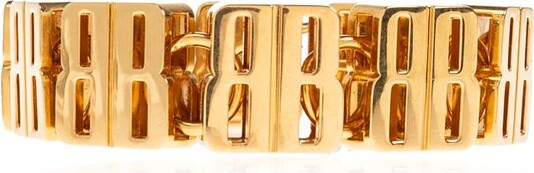 Balenciaga Logo Plaque Bracelet - ShopStyle