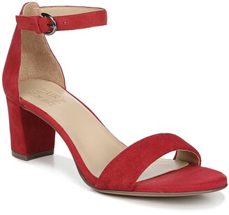 naturalizer red sandals