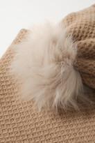 Thumbnail for your product : Portolano Faux Fur-trimmed Cashmere Beanie, Gloves And Scarf Set - Brown