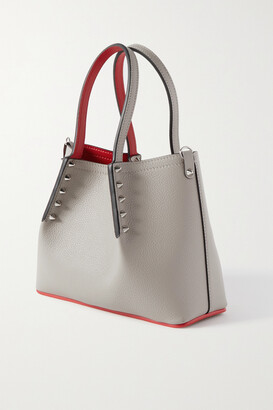 Cabarock mini spiked textured-leather tote