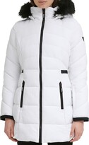 Thumbnail for your product : GUESS Faux Fur Trim Puffer Coat
