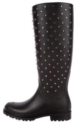 Saint Laurent Embellished Rain Boots