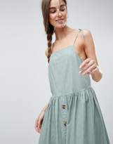 Thumbnail for your product : ASOS Tall Tall Button Through Casual Cami Midi Smock Sundress