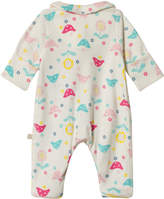 Thumbnail for your product : Frugi Baby Pink Chickadee Babygrow
